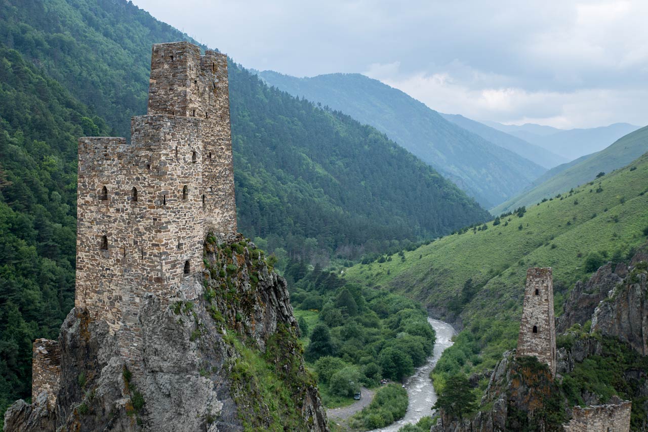 Башни в горах Кавказа и в Ингушетией